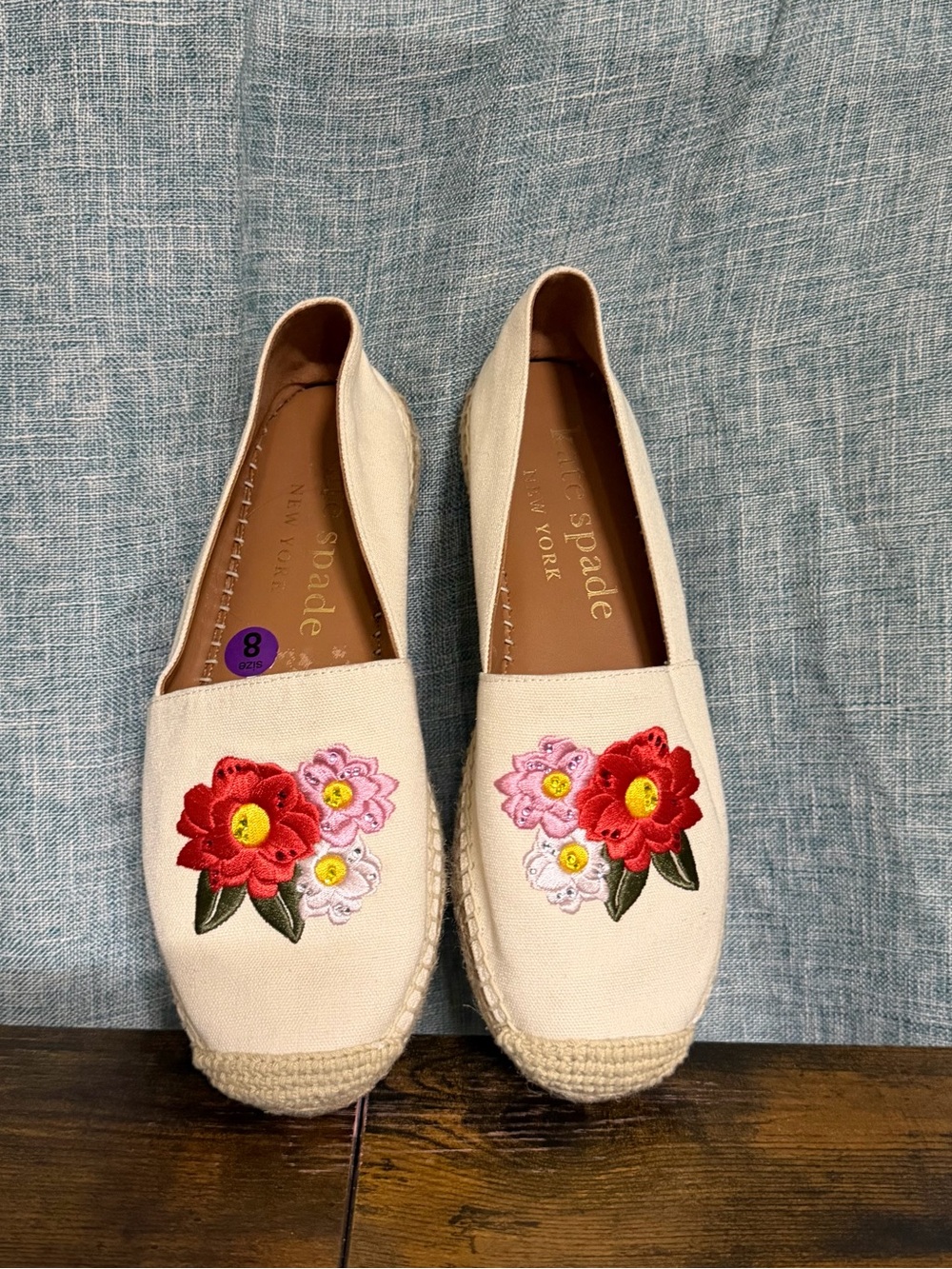 kate spade Dahila  Espadrilles Floral Embroidery